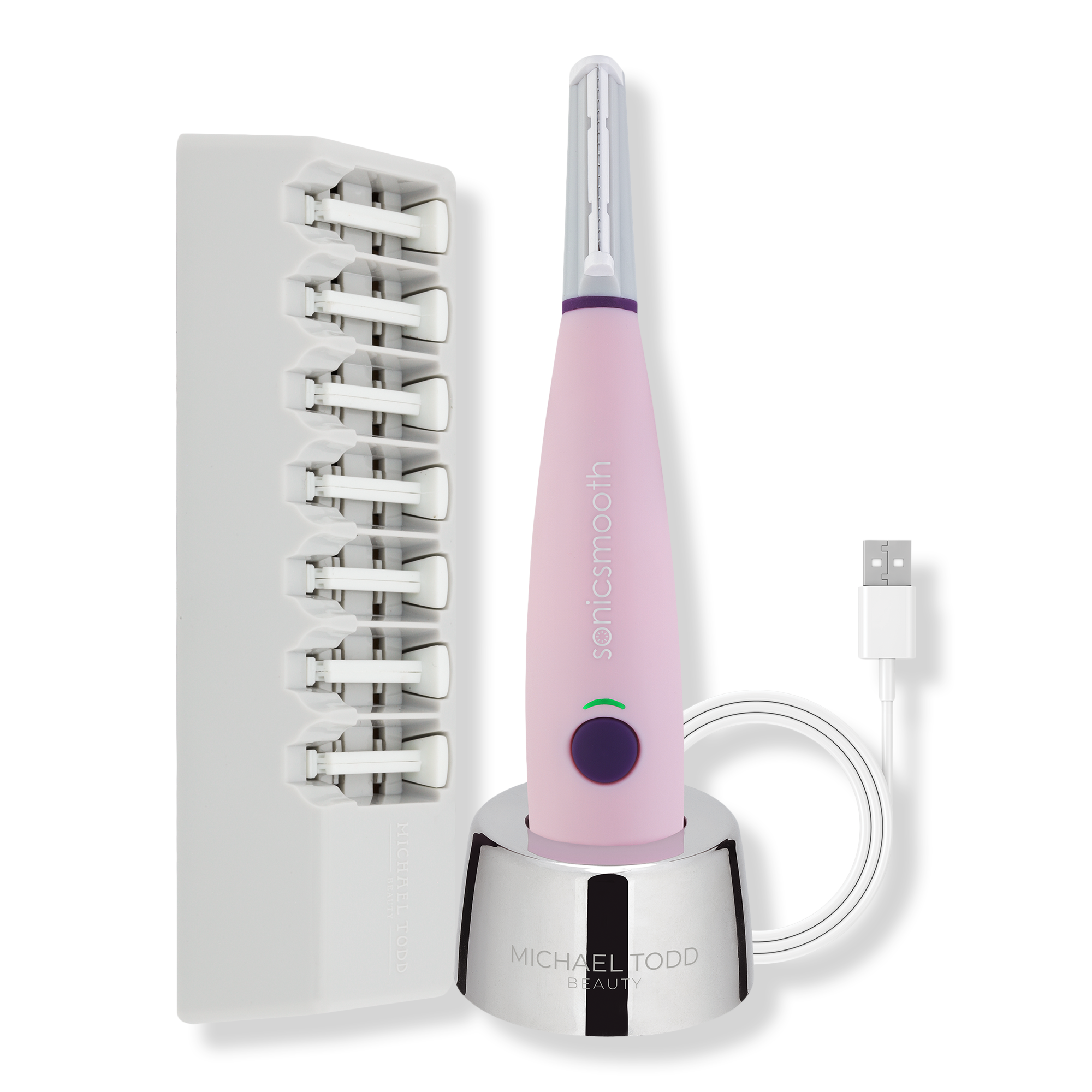 Sonicsmooth Sonic Dermaplaning Exfoliation & Peach Fuzz Removal System - Lavender