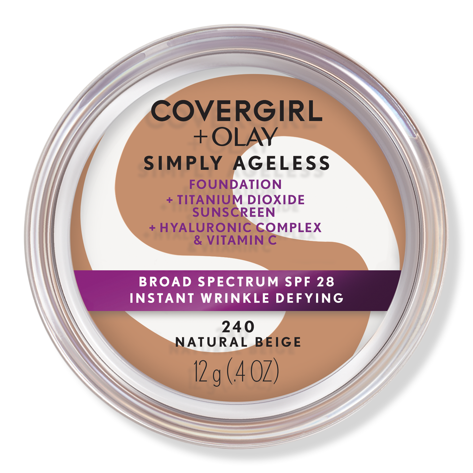 Olay Simply Ageless Instant Wrinkle-Defying Foundation with SPF 28 - Ivory 205