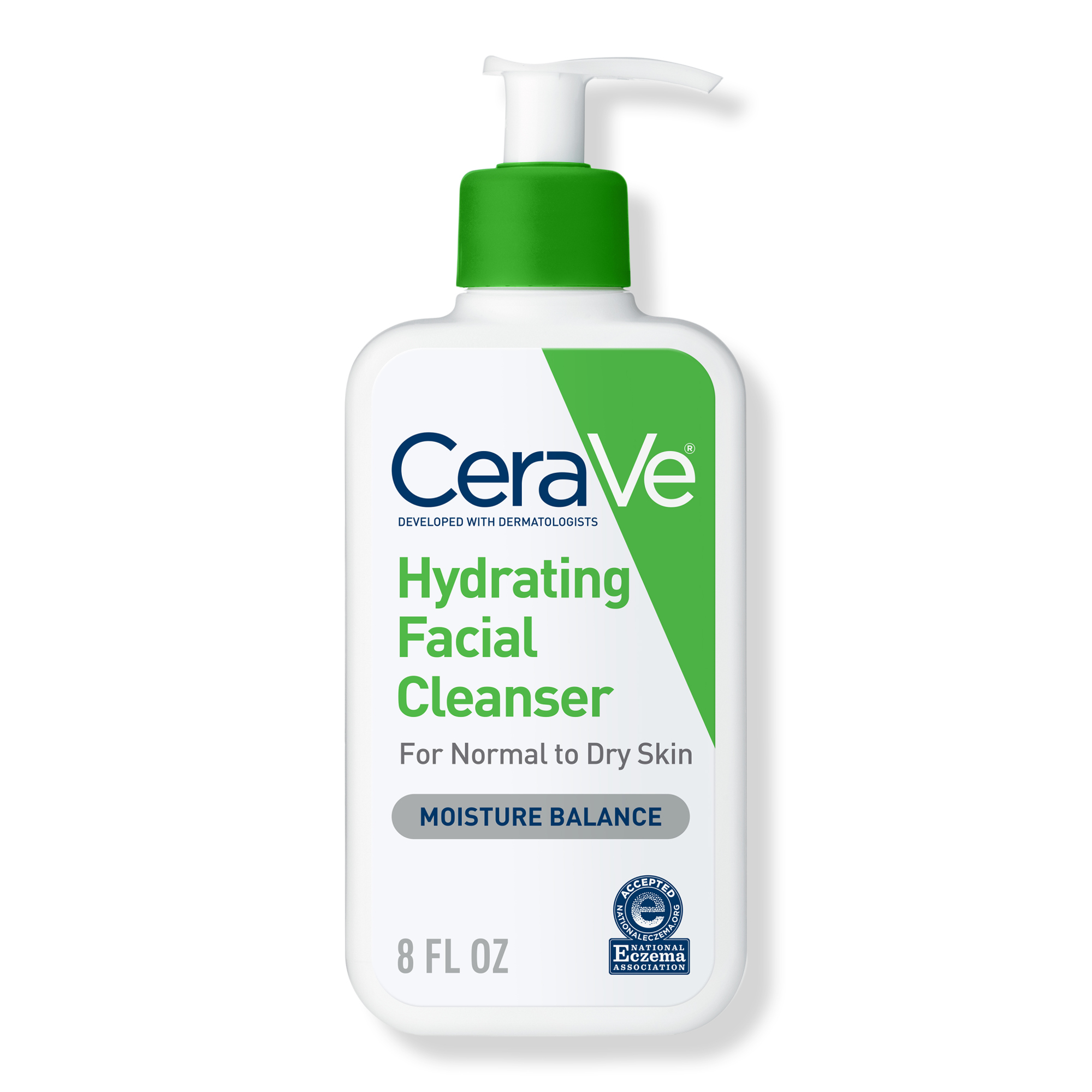 Hydrating Facial Cleanser, Gentle Face Wash for Balanced to Dry Skin - 8.0 oz