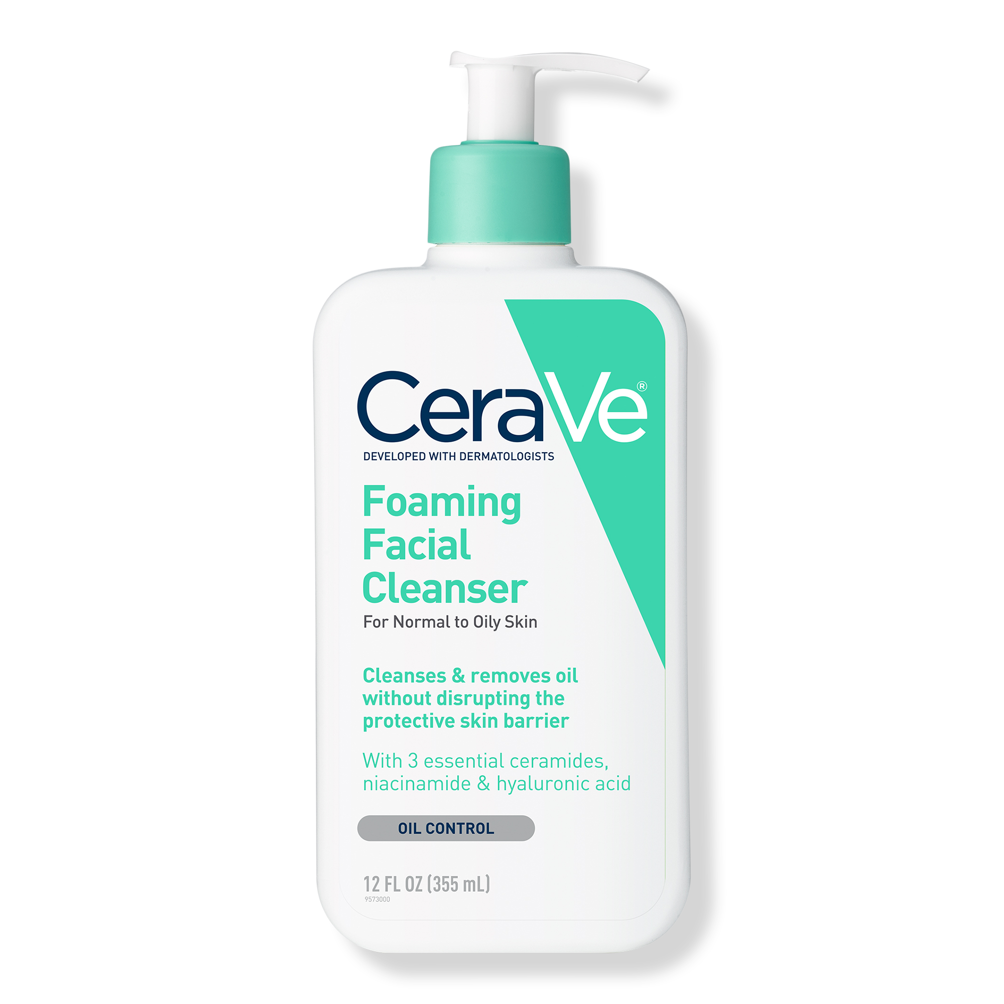 Foaming Facial Cleanser, Gel-Based Face Wash for Balanced to Oily Skin - 12.0 oz