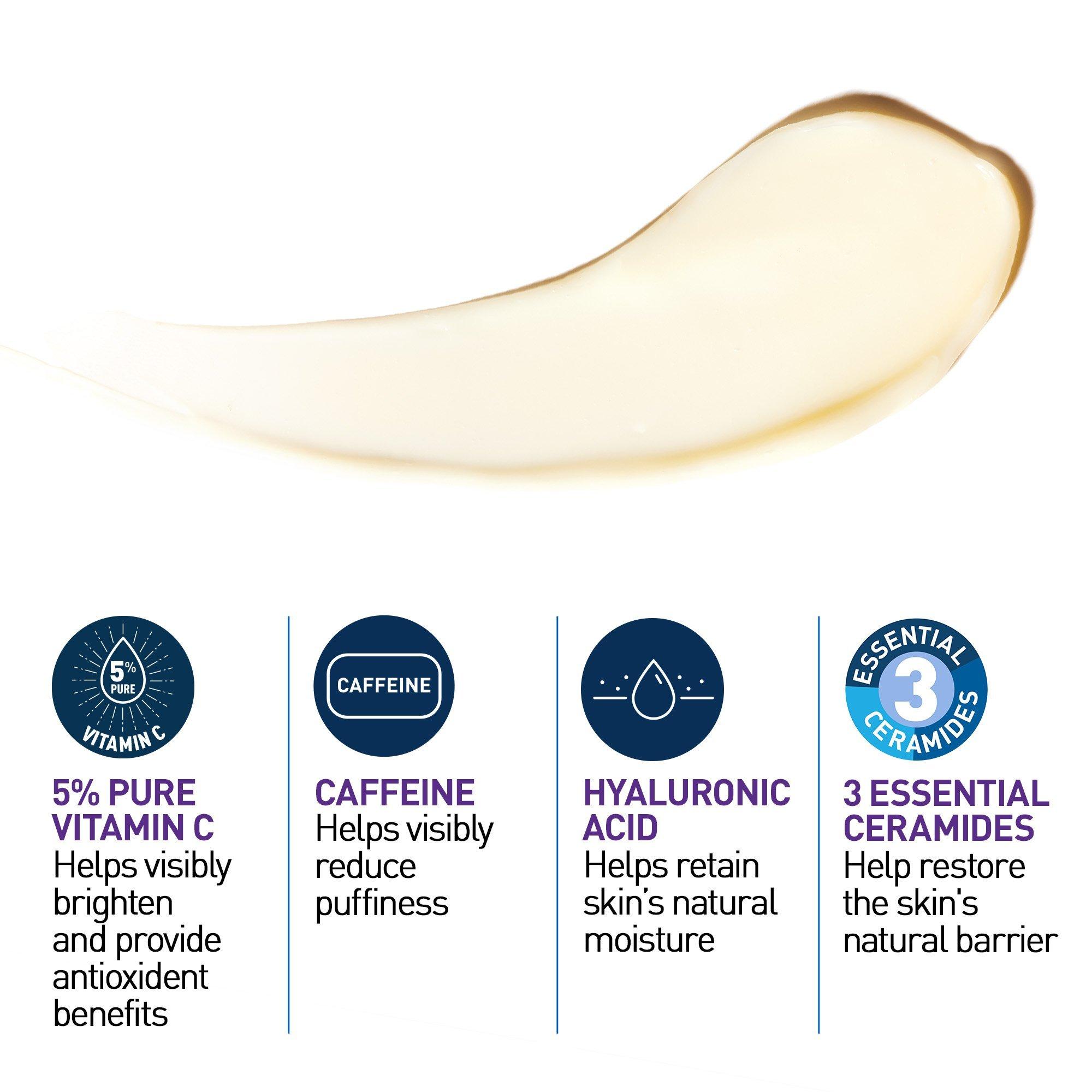 Skin Renewing Vitamin C Eye Cream, Anti-Aging Eye Treatment for Dark Circles & Puffiness