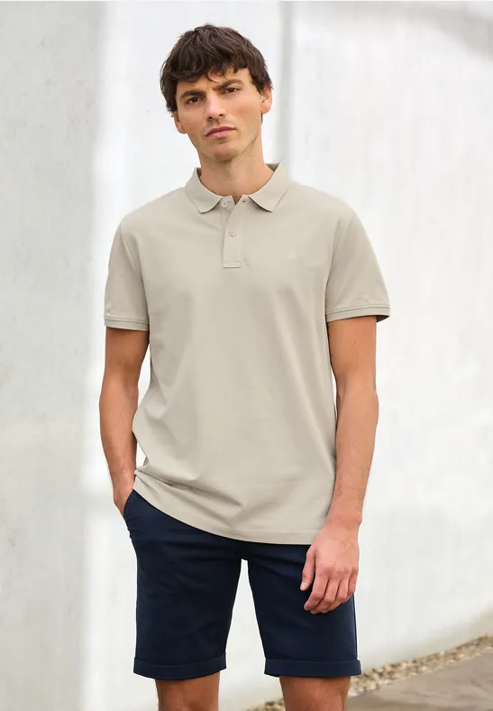 Piquée-Poloshirt mit Logo