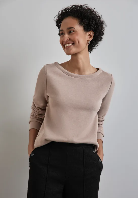Sweatshirt mit Rundhals