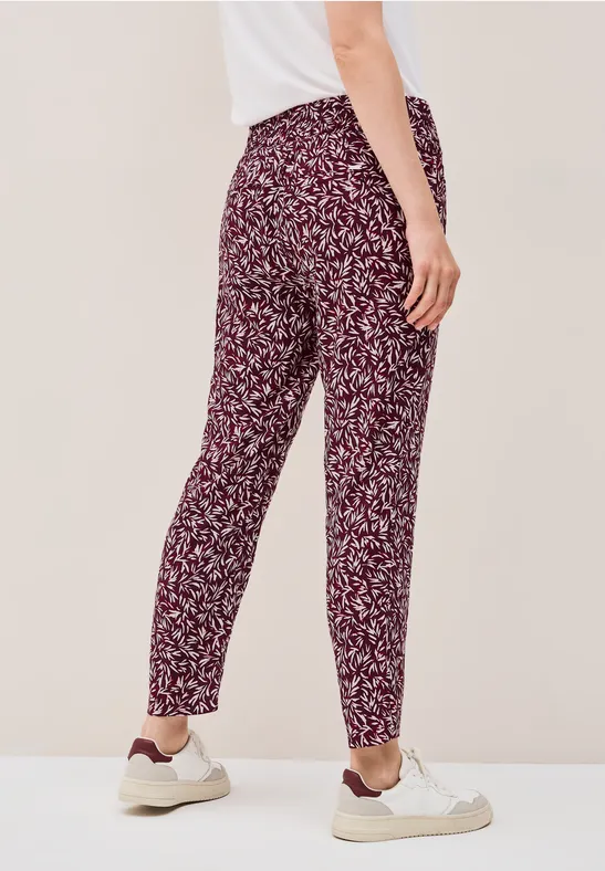 Gemusterte Loose Fit Hose