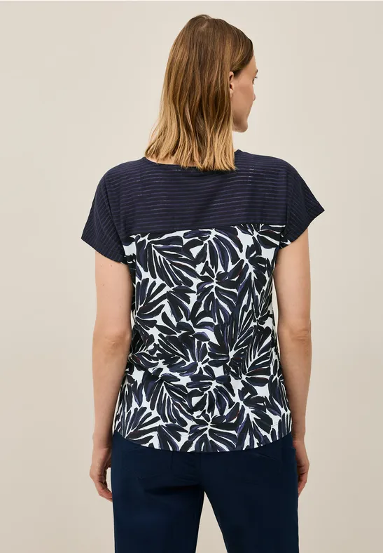Print Shirt mit Details