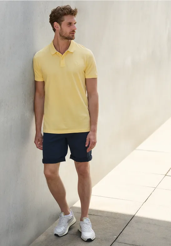 Garment dye Piquée Poloshirt