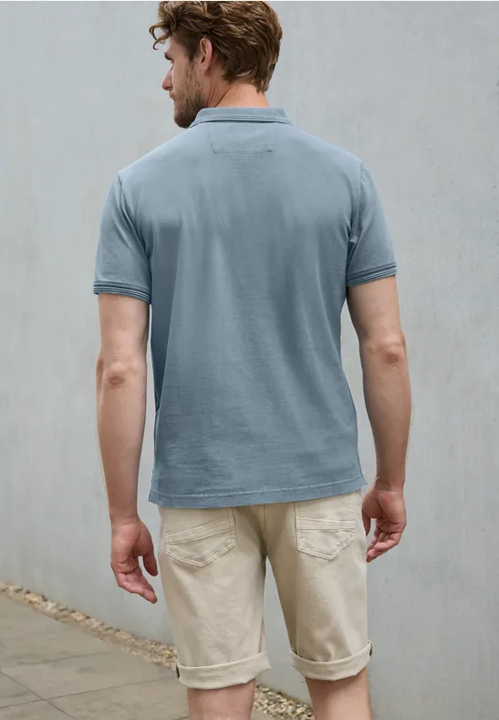 Garment dye Piquée Poloshirt