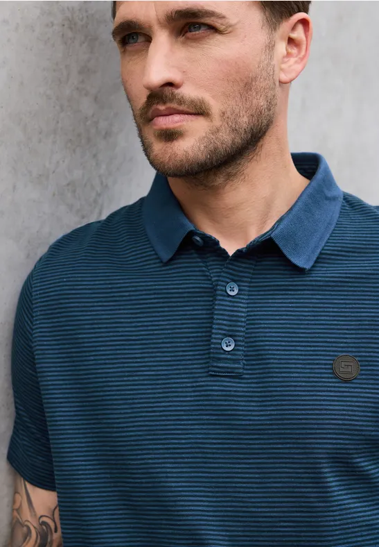 Gestreiftes Poloshirt
