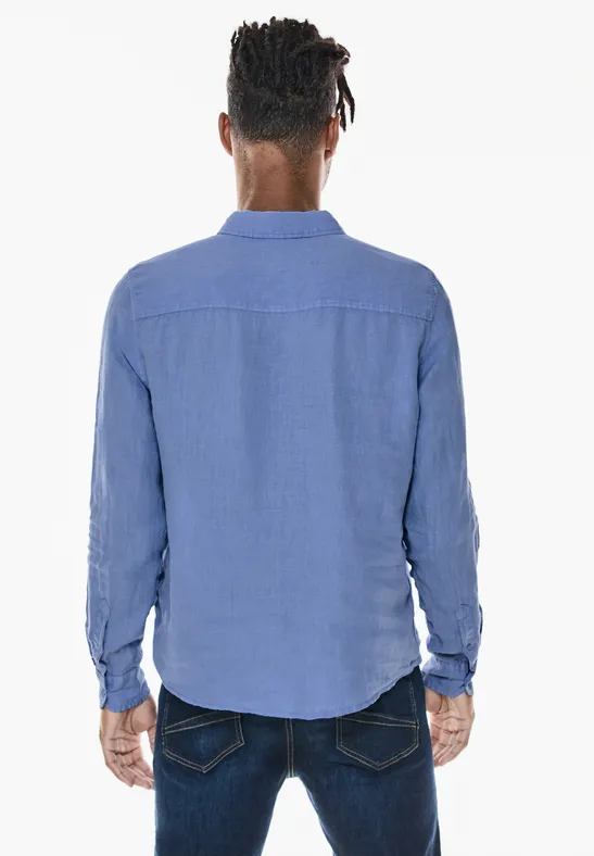 Button Down Leinenhemd