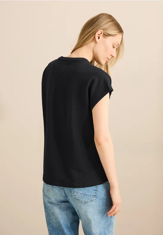 T-Shirt im Tunika-Look