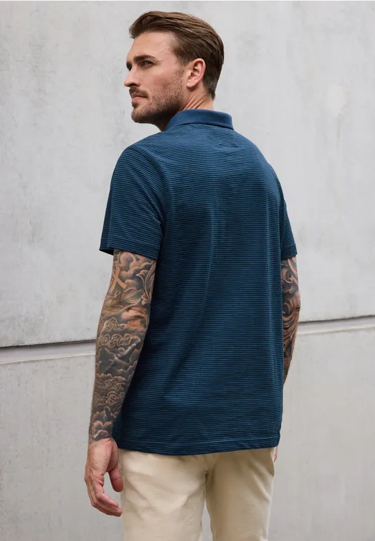 Gestreiftes Poloshirt