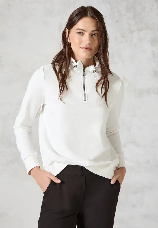 Sweatshirt mit Stickerei