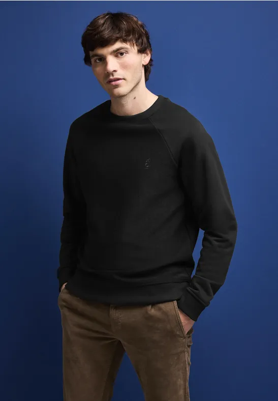 Sweatshirt mit Strukturmix