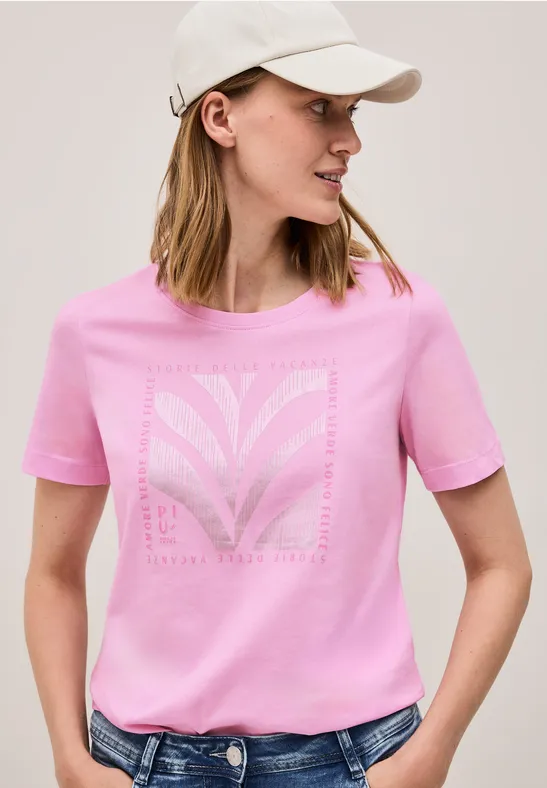 Shirt mit Folien-Print