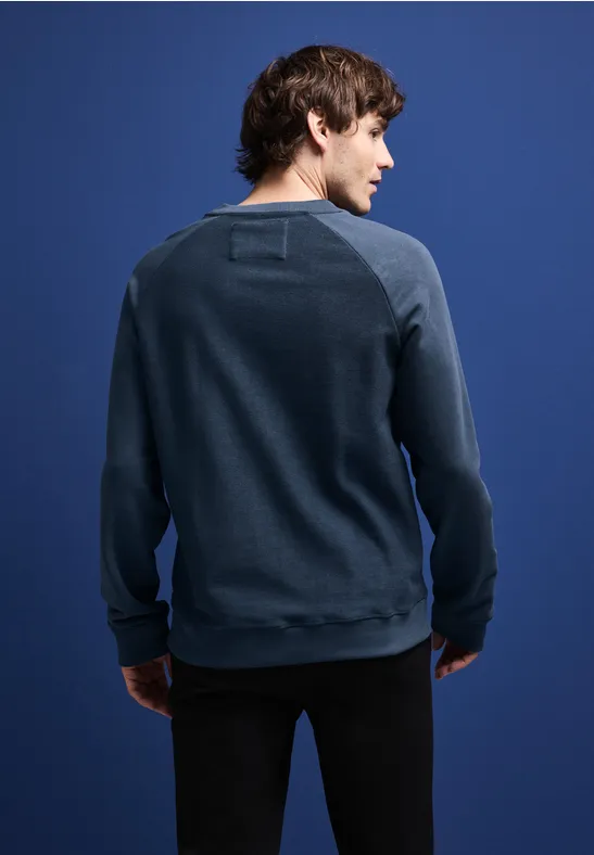 Sweatshirt mit Strukturmix