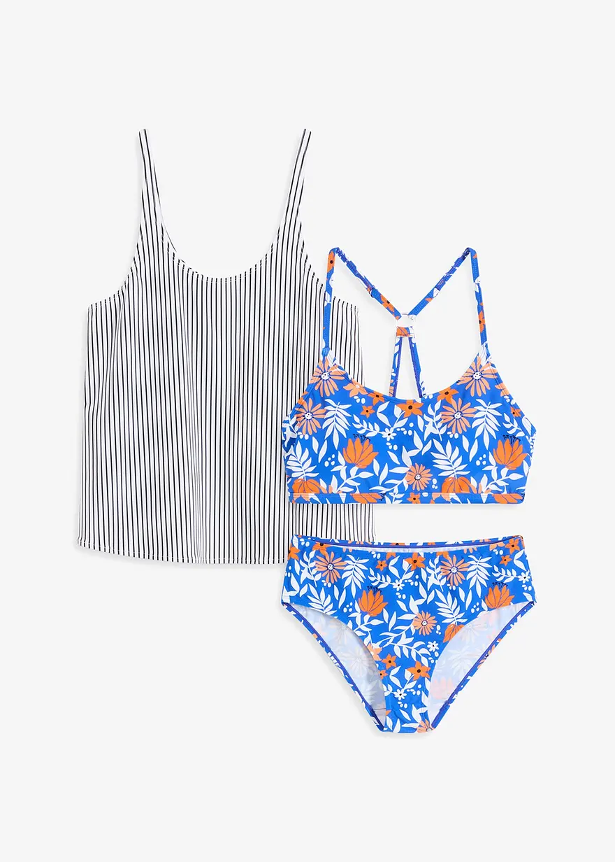 Tankini mit Bikini-Oberteil (3-tlg.Set)