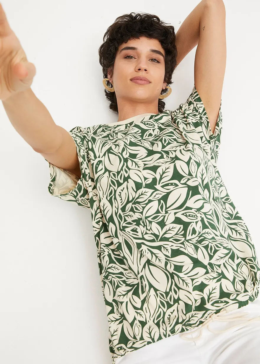 Oversize-Shirt aus Bio-Baumwolle mit Bindeband