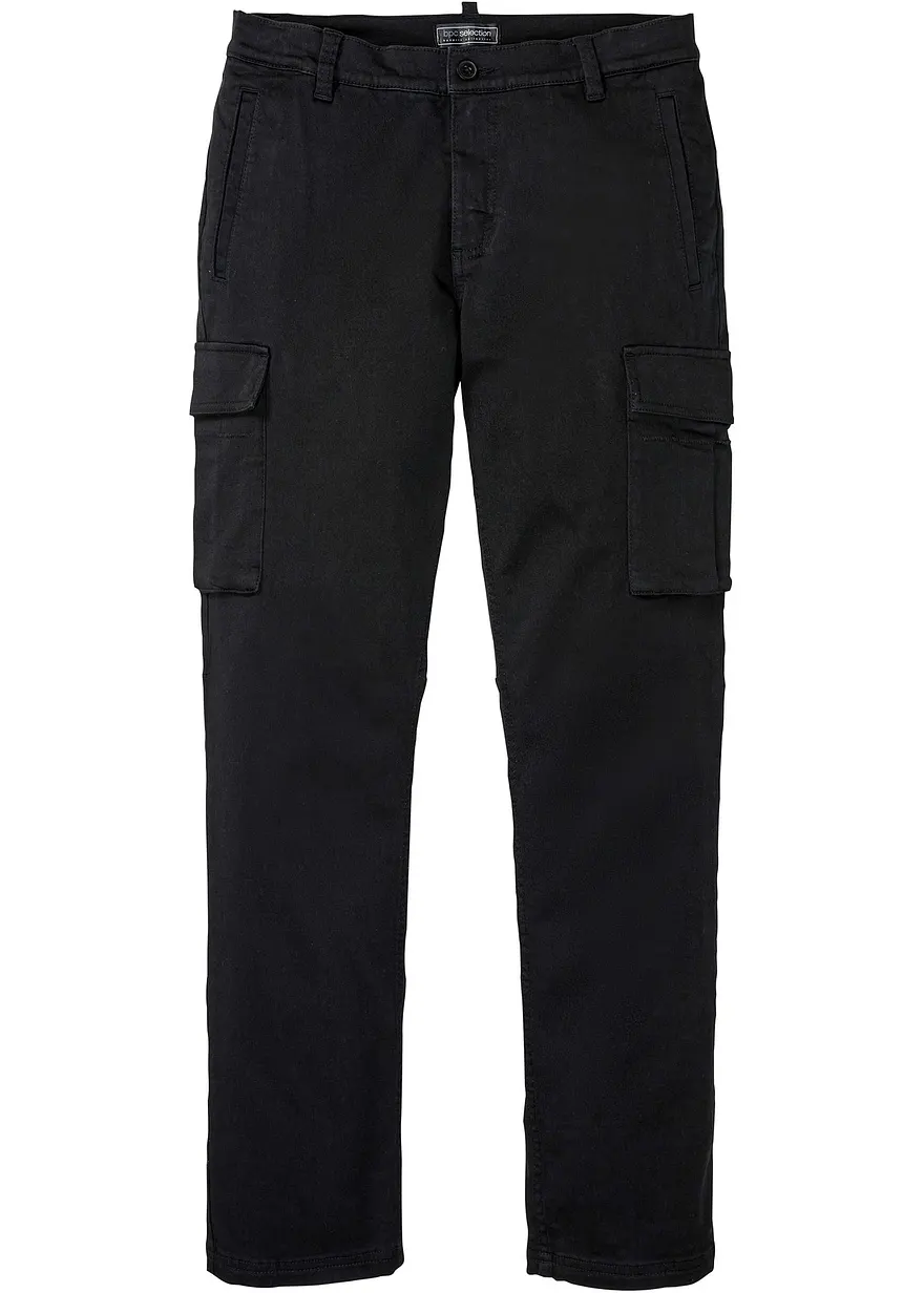 Regular Fit Stretch-Hose mit reiner Baumwolle, Straight