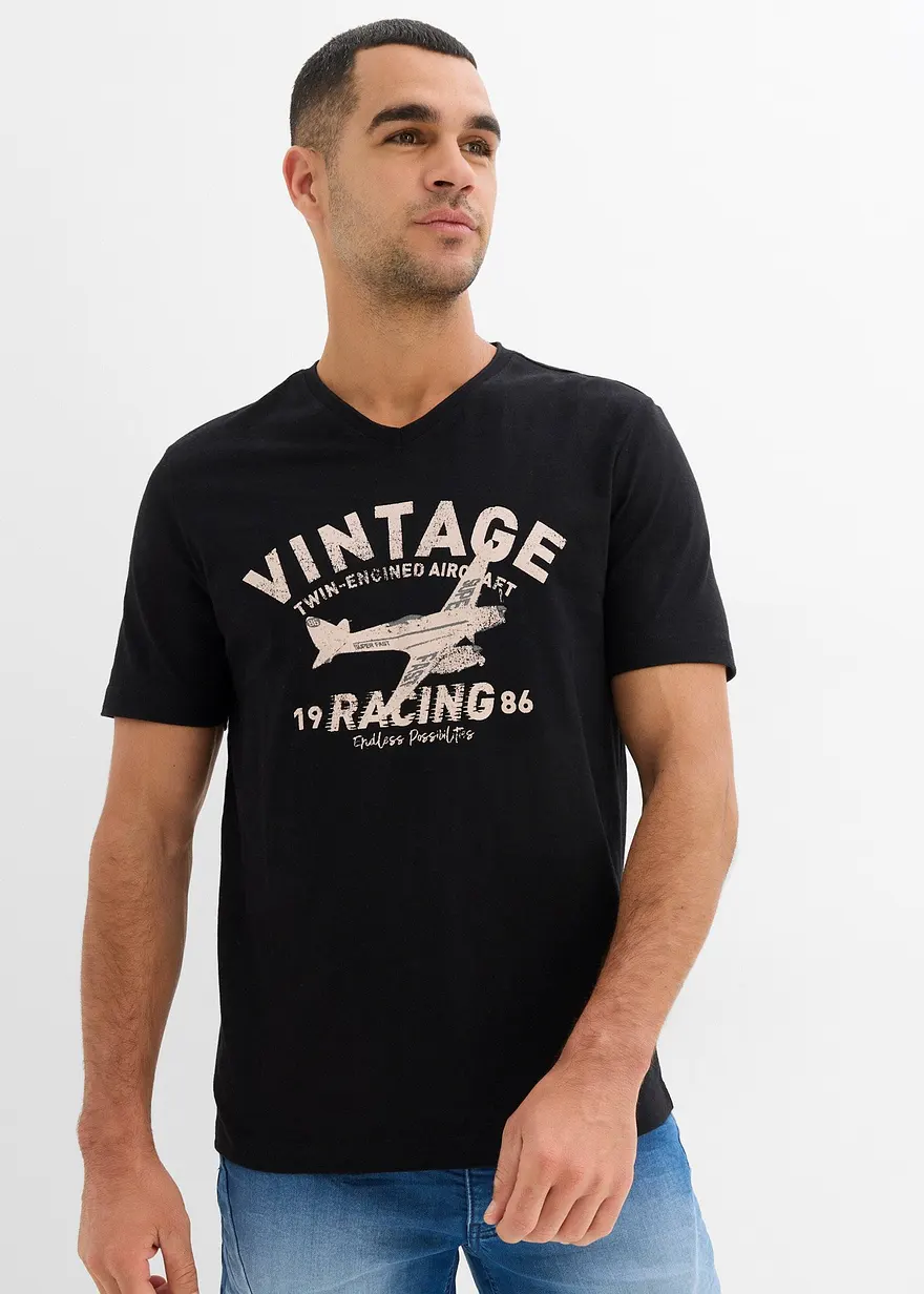 T-Shirt aus Flammgarn