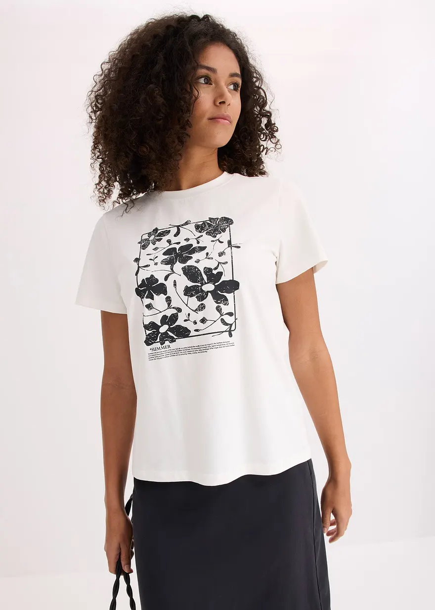 T-Shirt mit Placement-Print