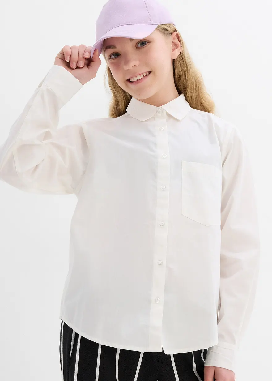 Mädchen Oxford Bluse