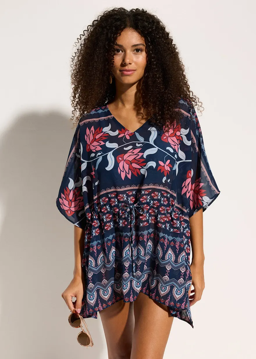 Strandtunika aus leichtem Chiffon