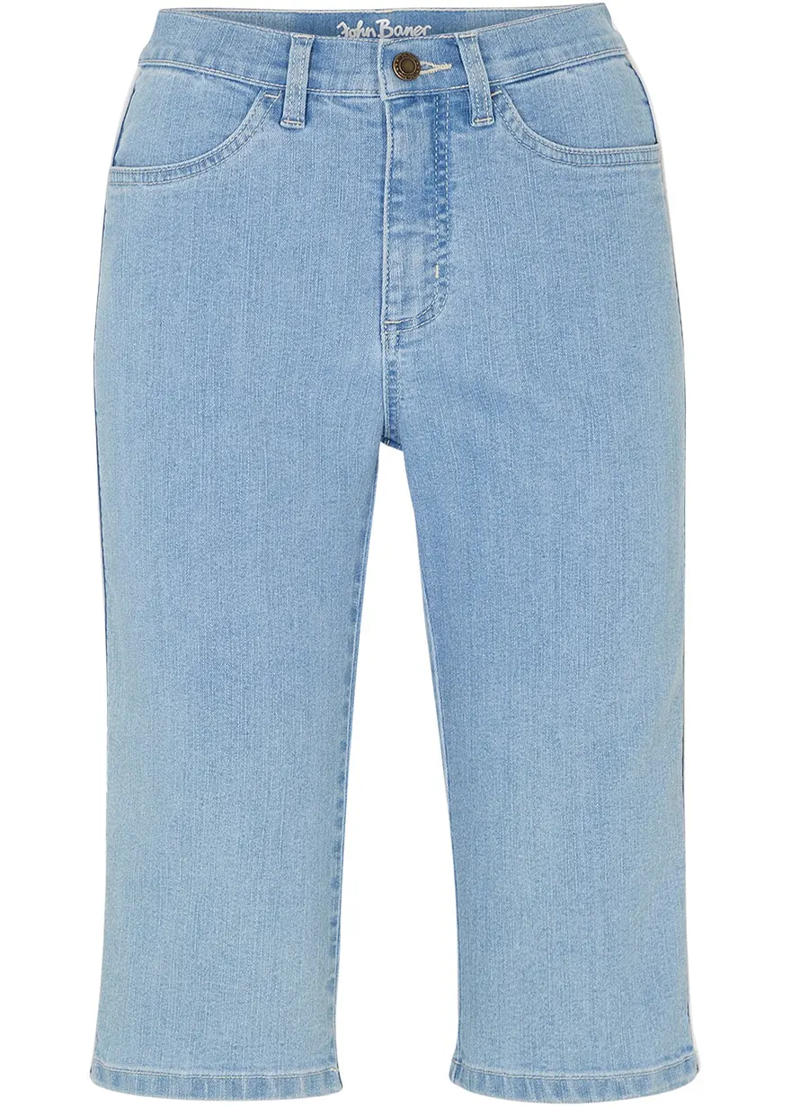Jeans Bermuda Slim Fit High Waist