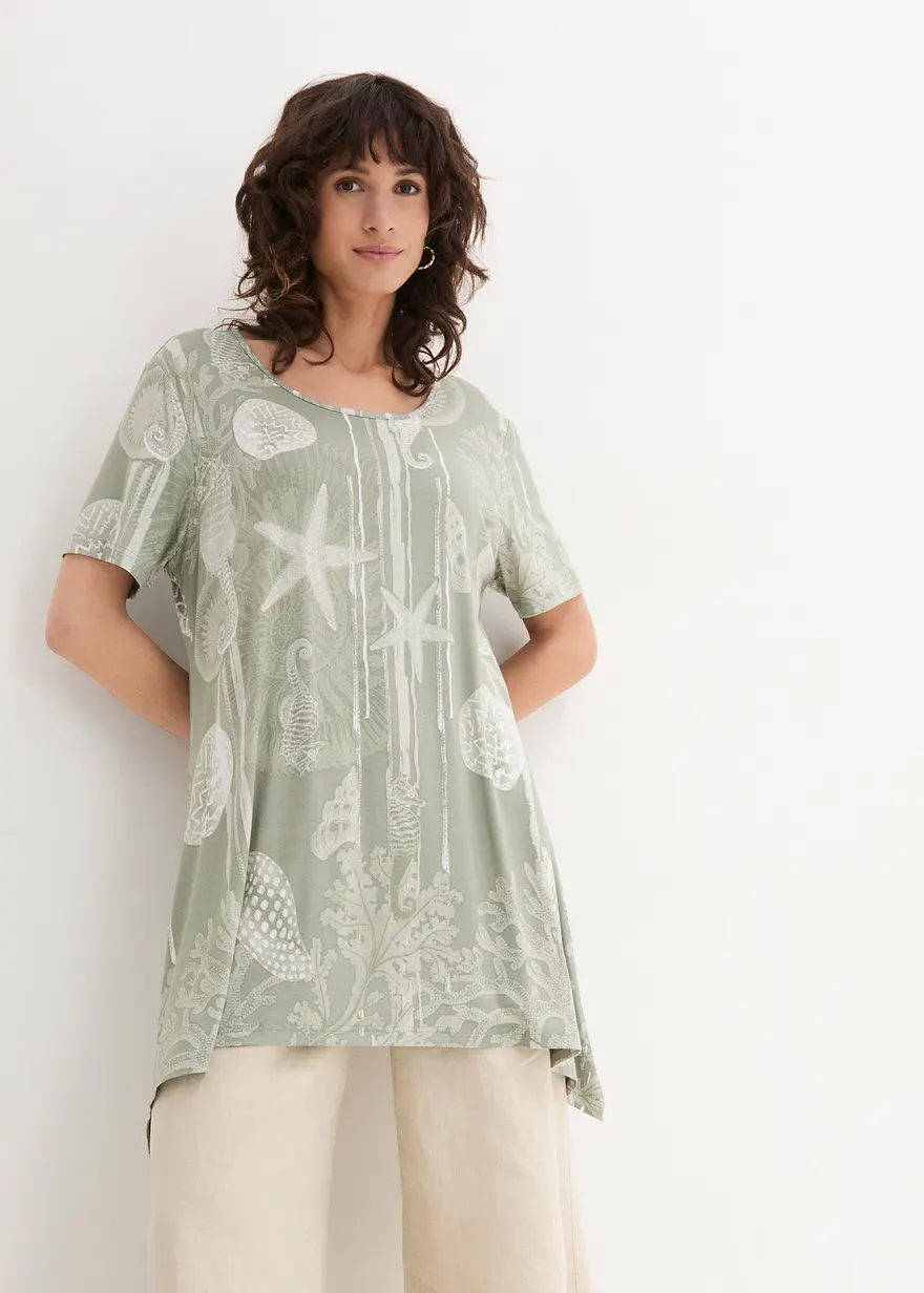 Longshirt aus softem Viskose-Mix