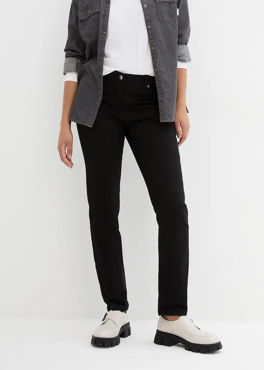 Slim-Fit-Jeans Mid Waist, Bequembund