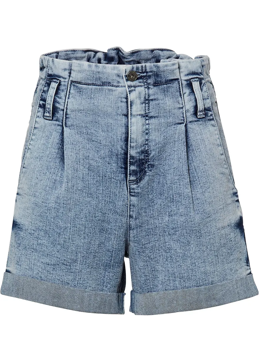 Paperbag Jeans-Shorts