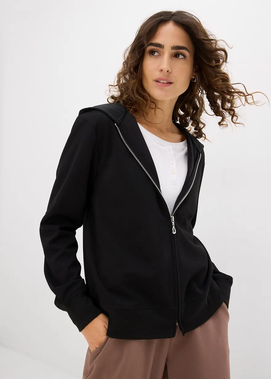 Kapuzen-Sweatjacke mit Reißverschluss
