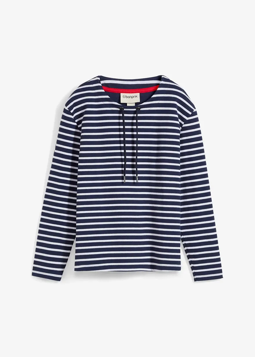 Sweatshirt aus Strukturmaterial