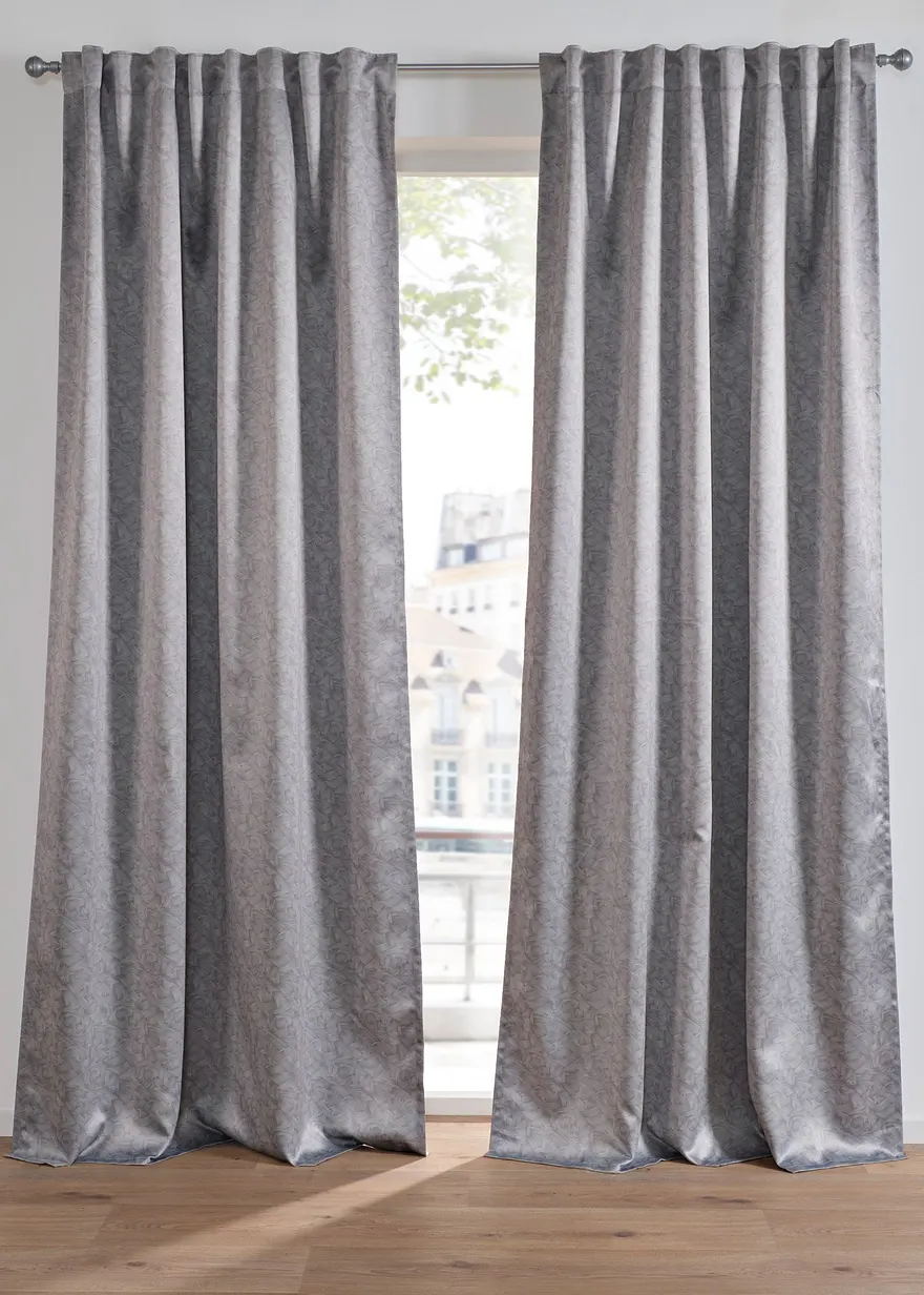 Verdunkelungsvorhang mit recyceltem Polyester mit Druck (1er Pack)