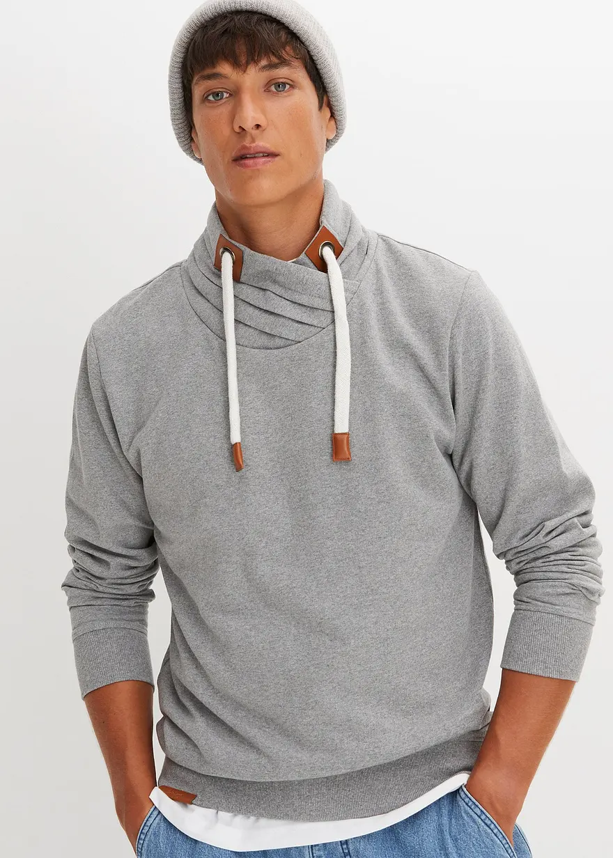 Sweatshirt mit Schalkragen