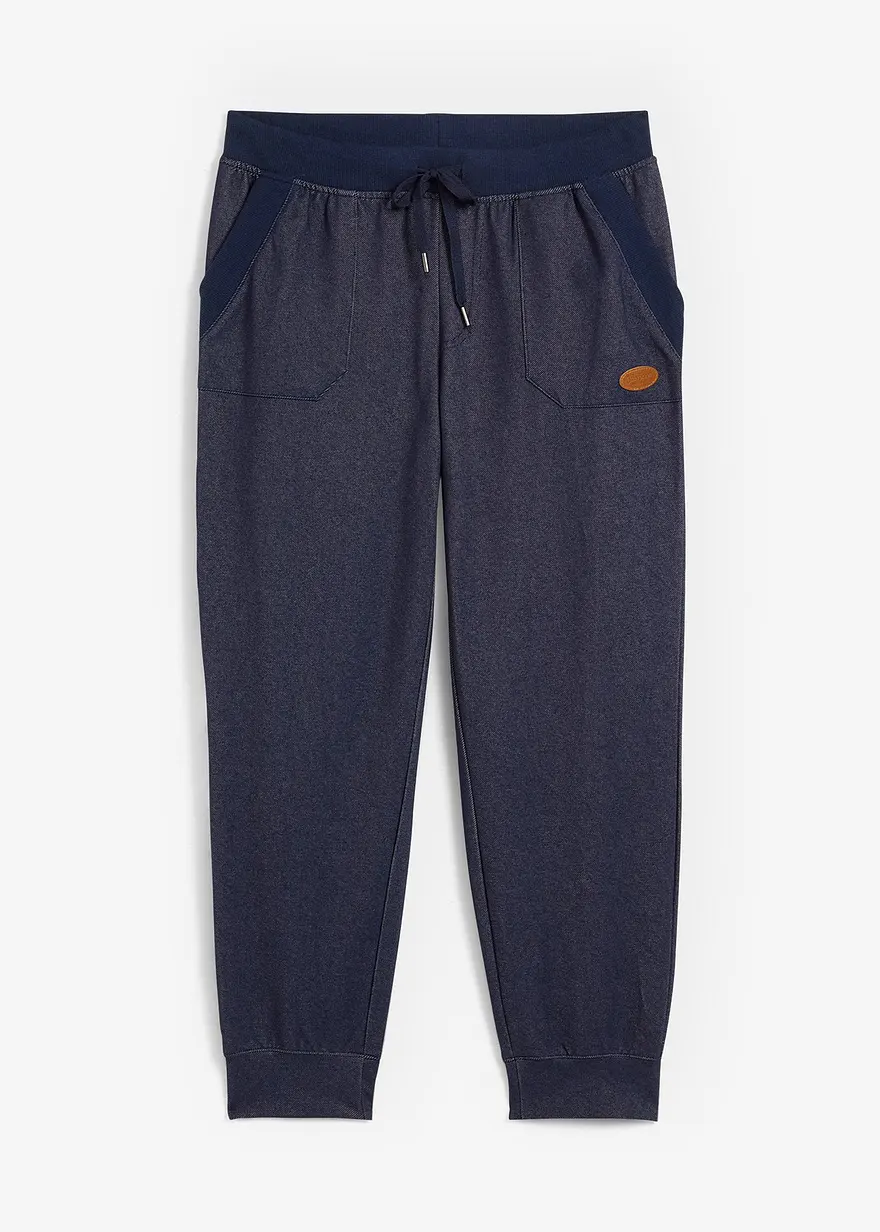 7/8-Sweathose in Jeansoptik