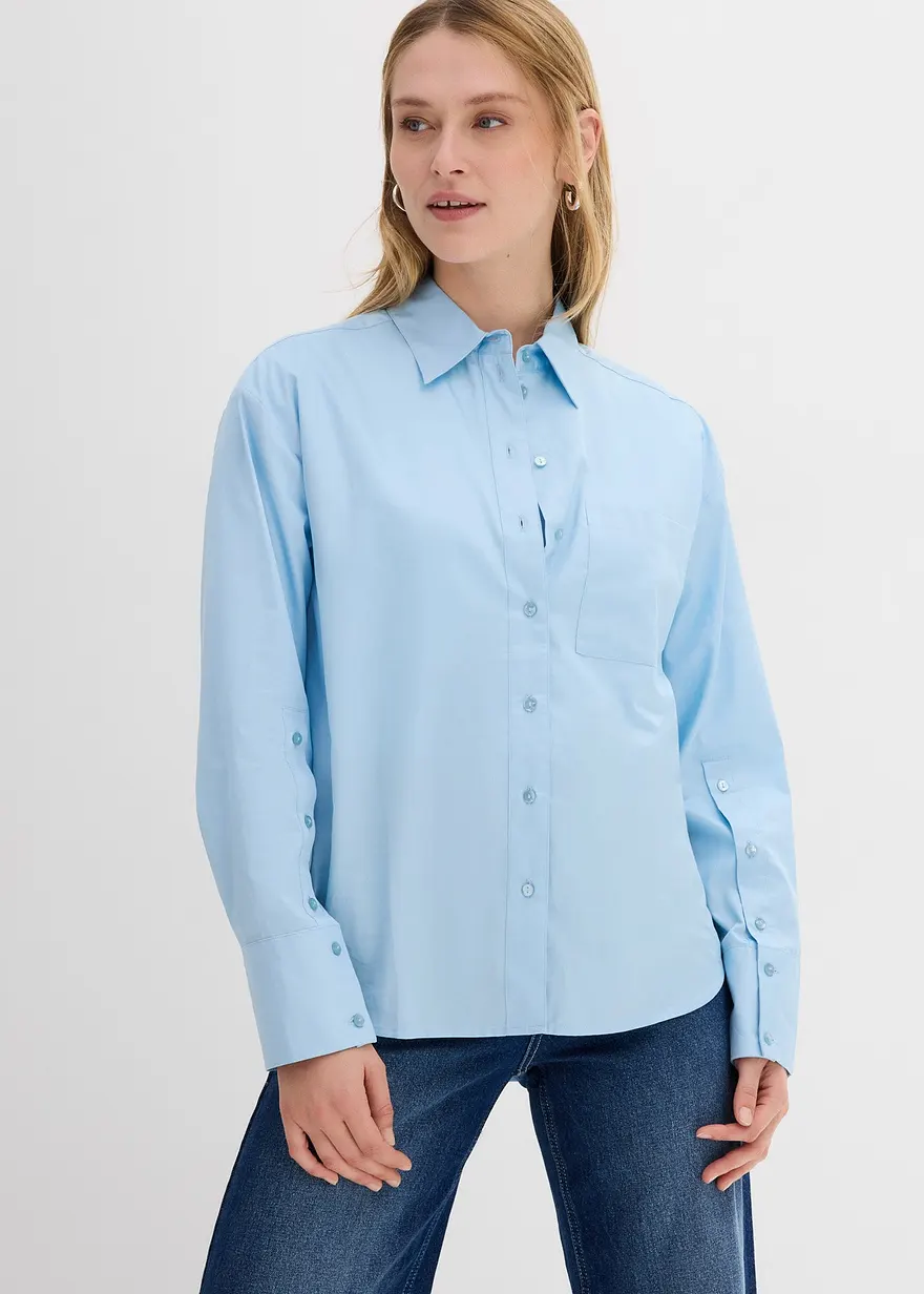 Bluse aus reiner Baumwolle