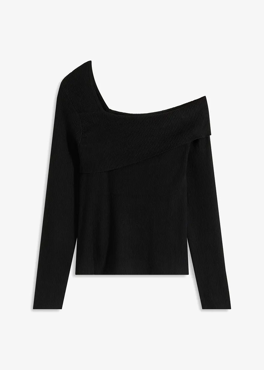 Kurzer Off-Shoulder-Pullover