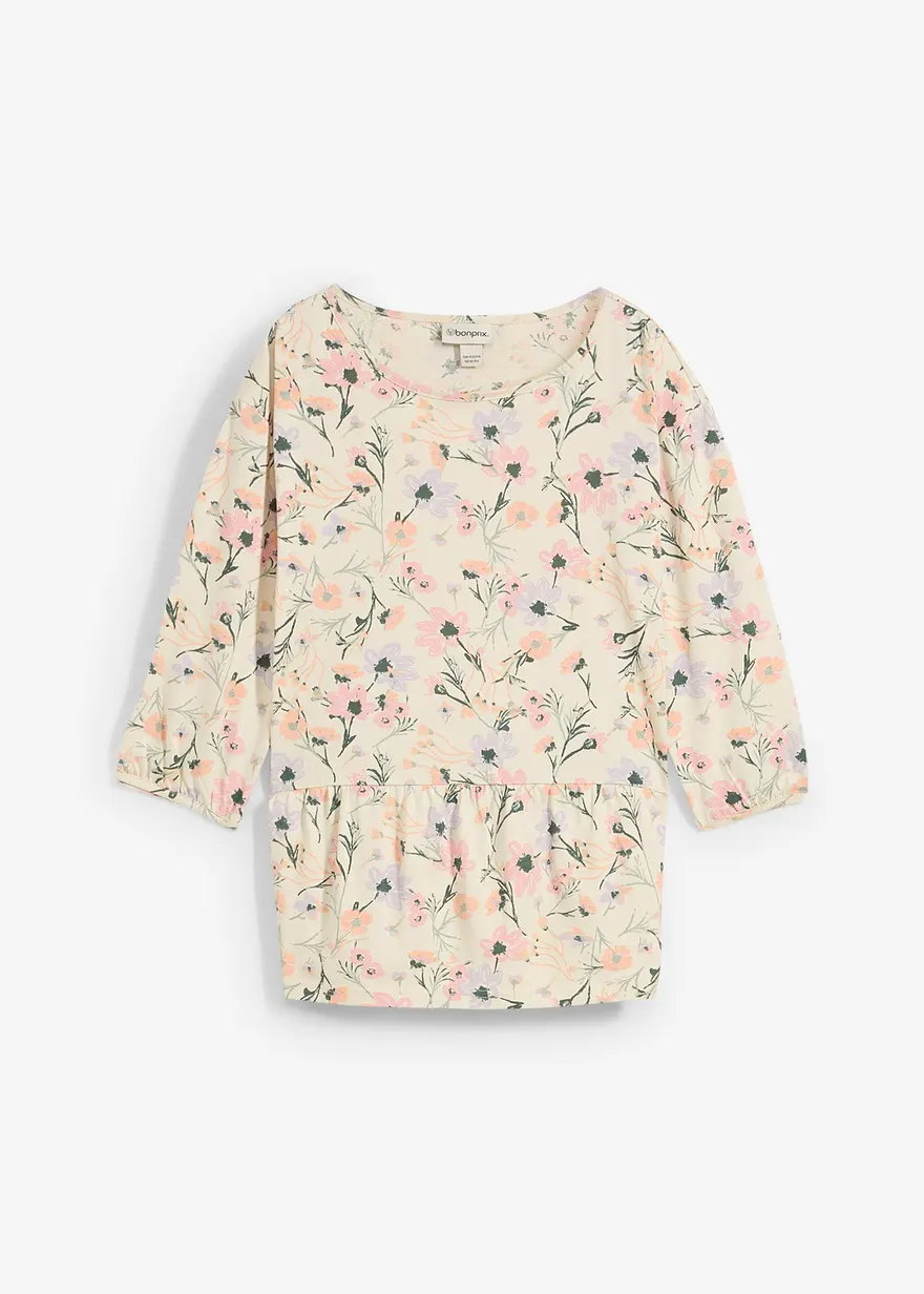 Tunika-Shirt aus reiner Bio-Baumwolle