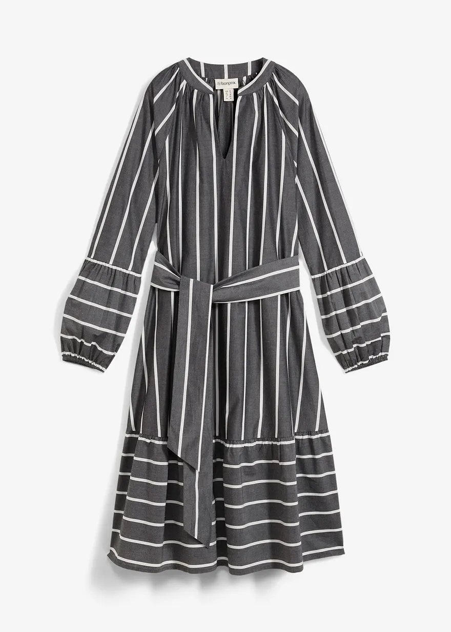 Midi-Kleid aus reiner Baumwolle