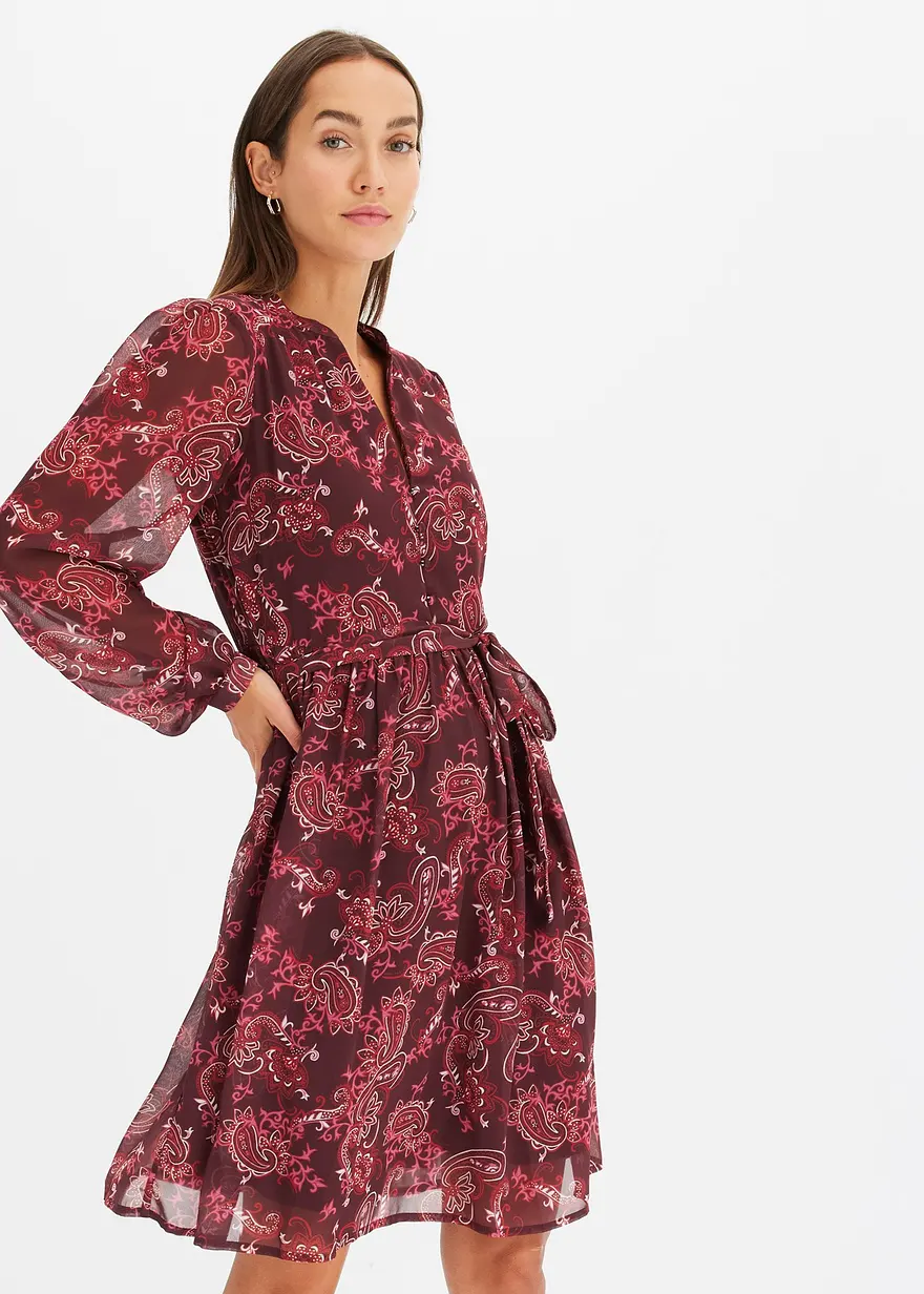 bedrucktes Chiffonkleid