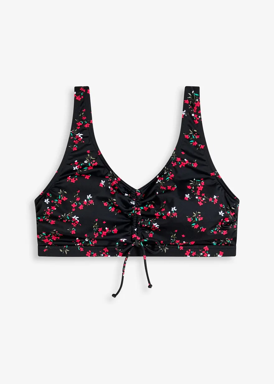 Bustier-Bikinioberteil mit Schnürung