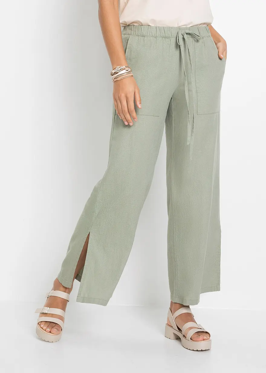 Marlenehose aus Leinen
