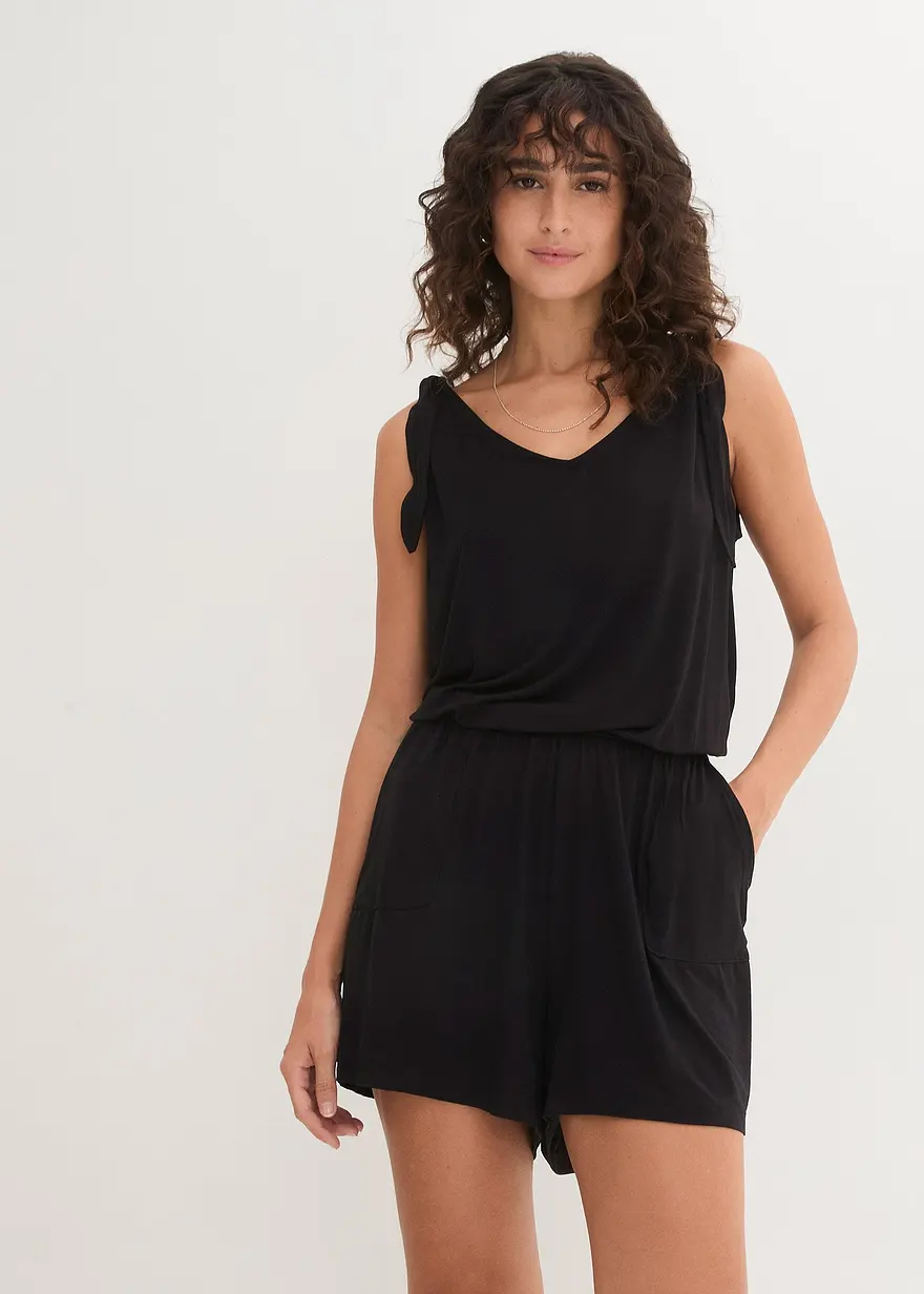 Jersey-Jumpsuit aus nachhaltiger Viskose-Mischung
