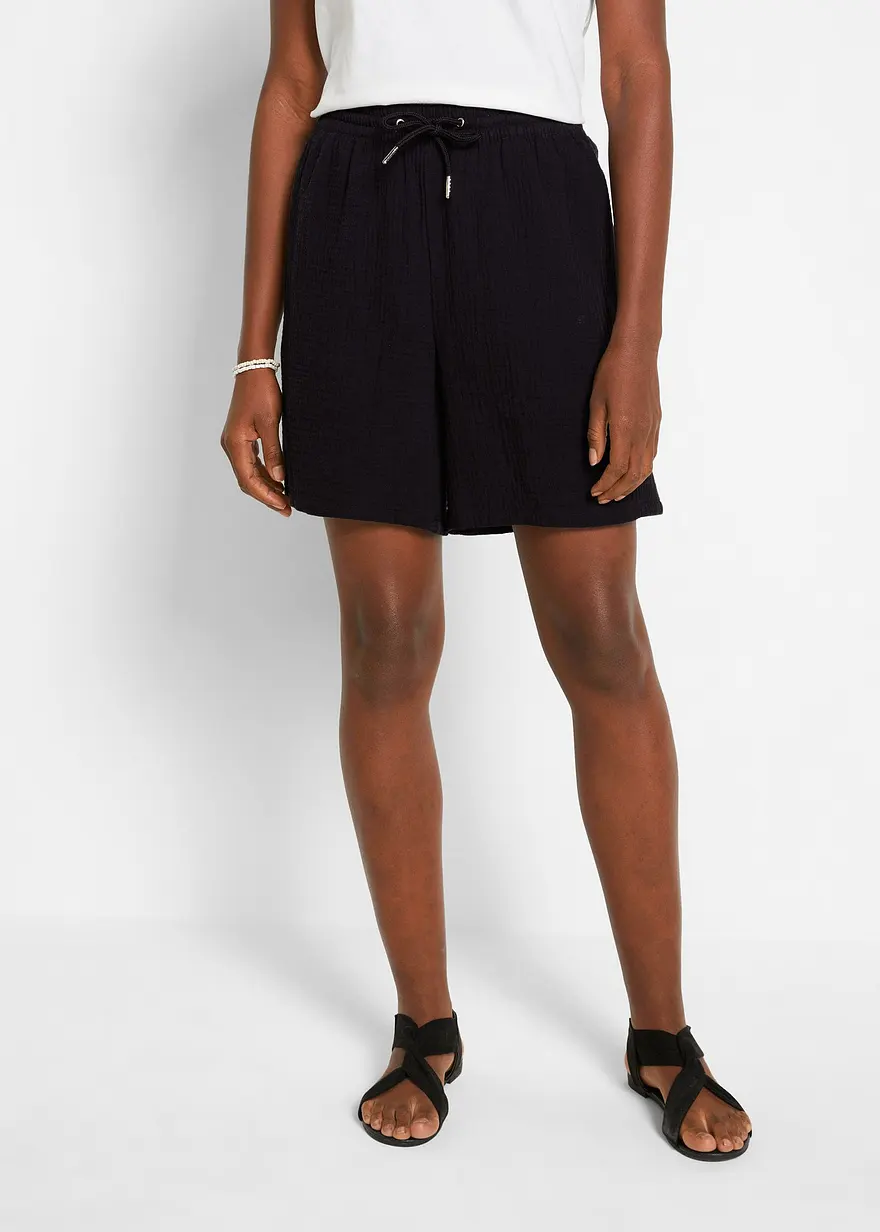 Shorts aus Musselin