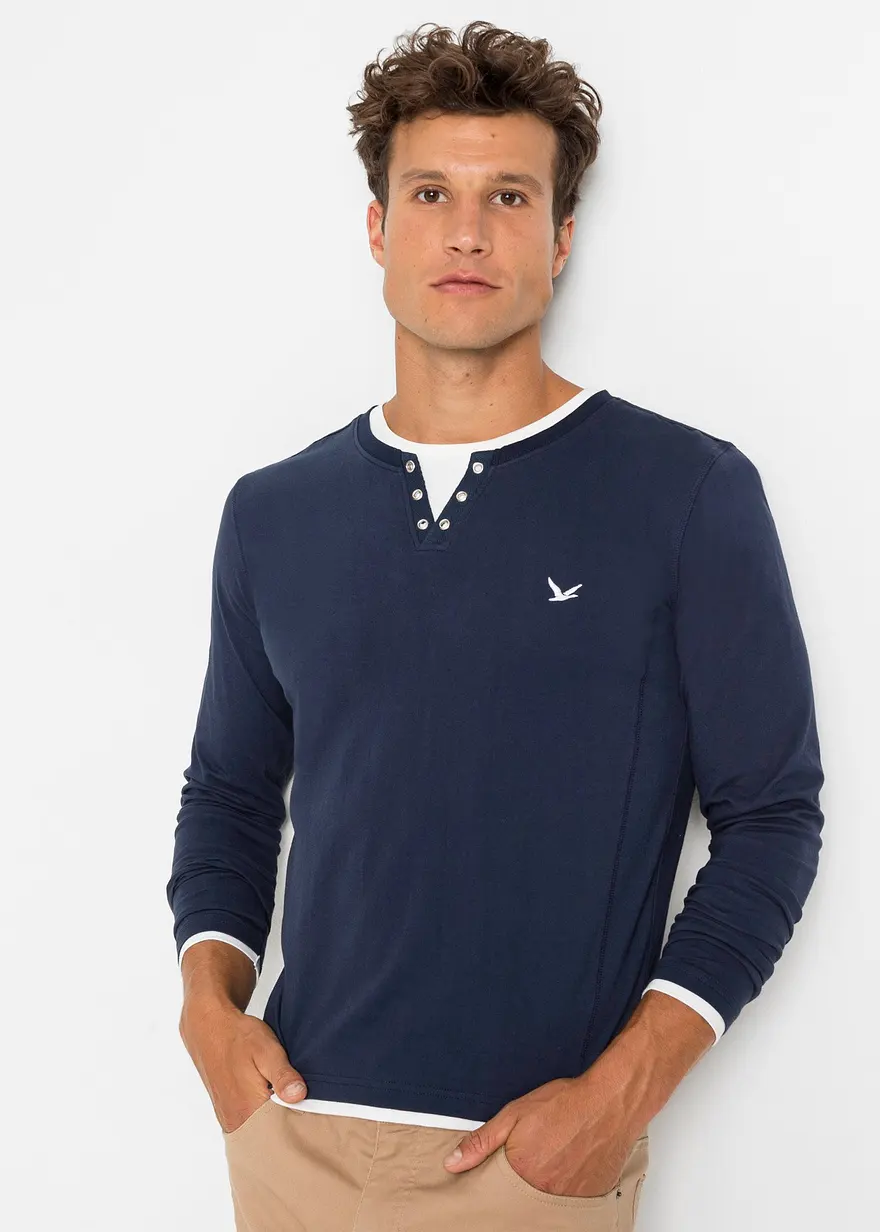2 in 1 Shirt (2er Pack), Langarm