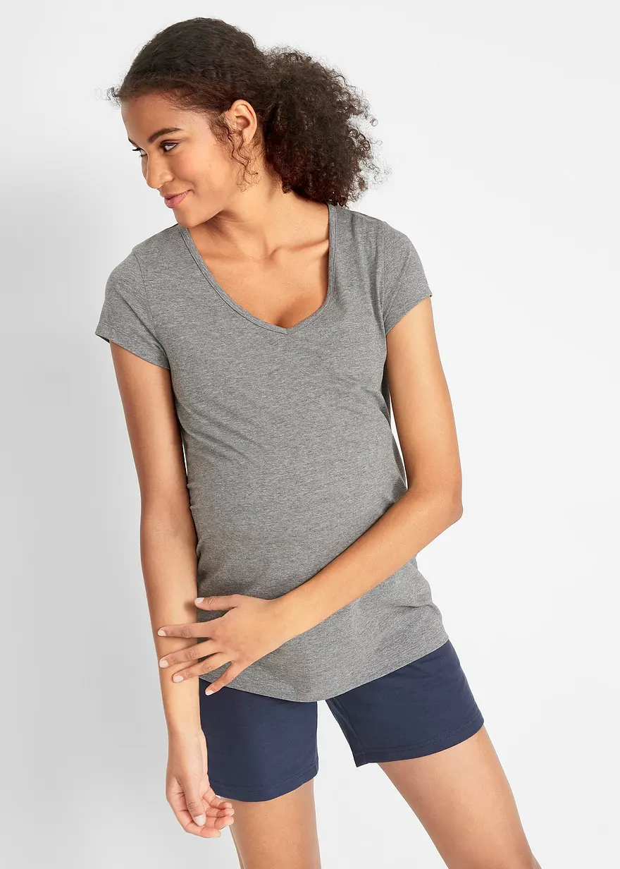 Basic Umstandsshirts aus Bio-Baumwolle, (2er-Pack)