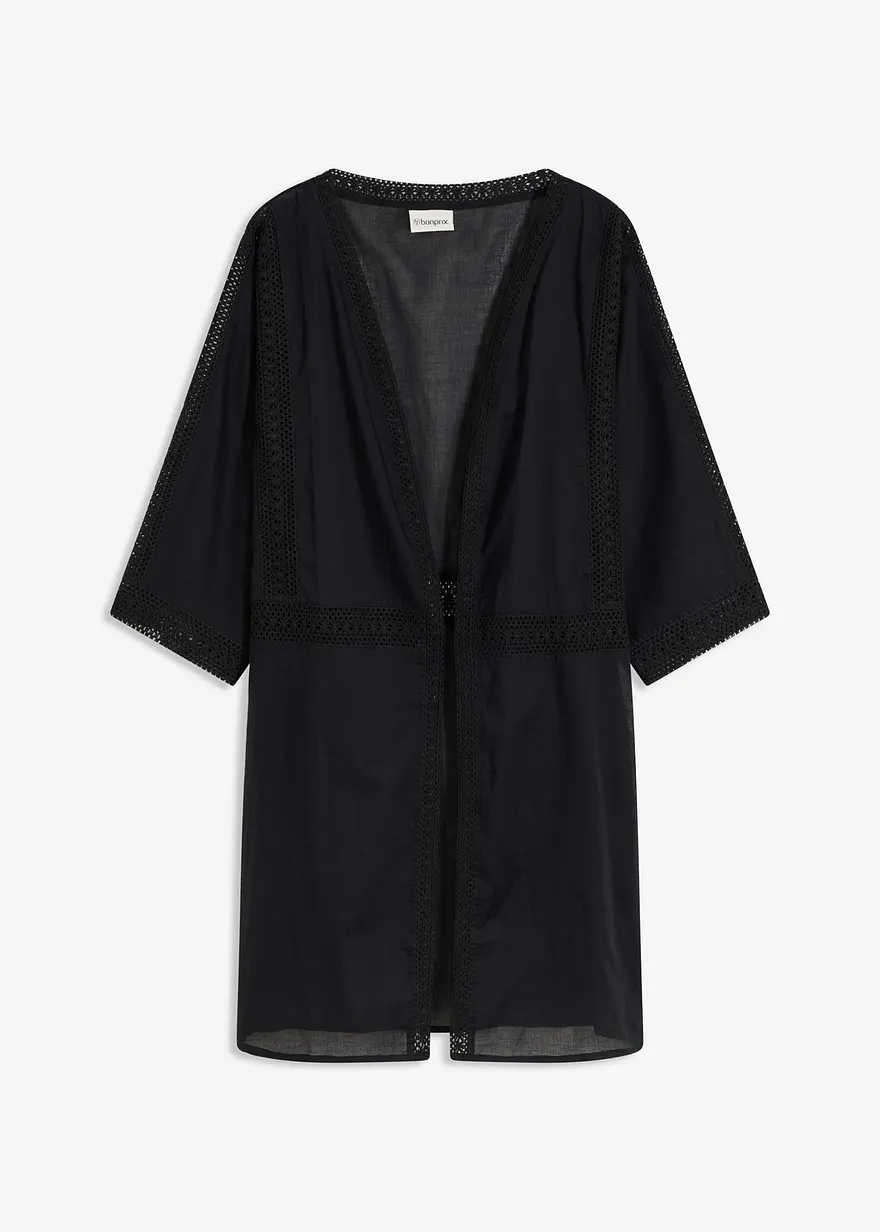 Strandkimono mit Spitze