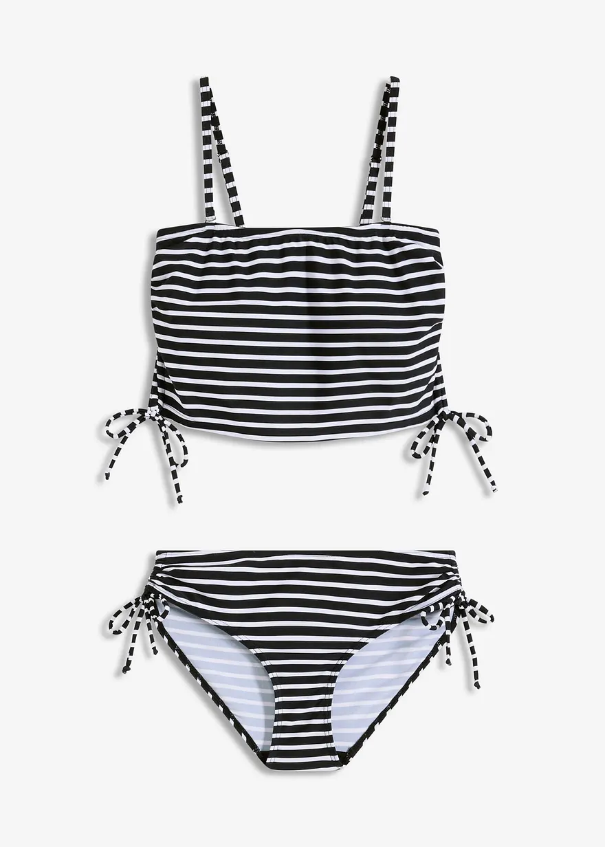 Bandeau-Bikini (2-tlg.Set) mit abnehmbaren Trägern