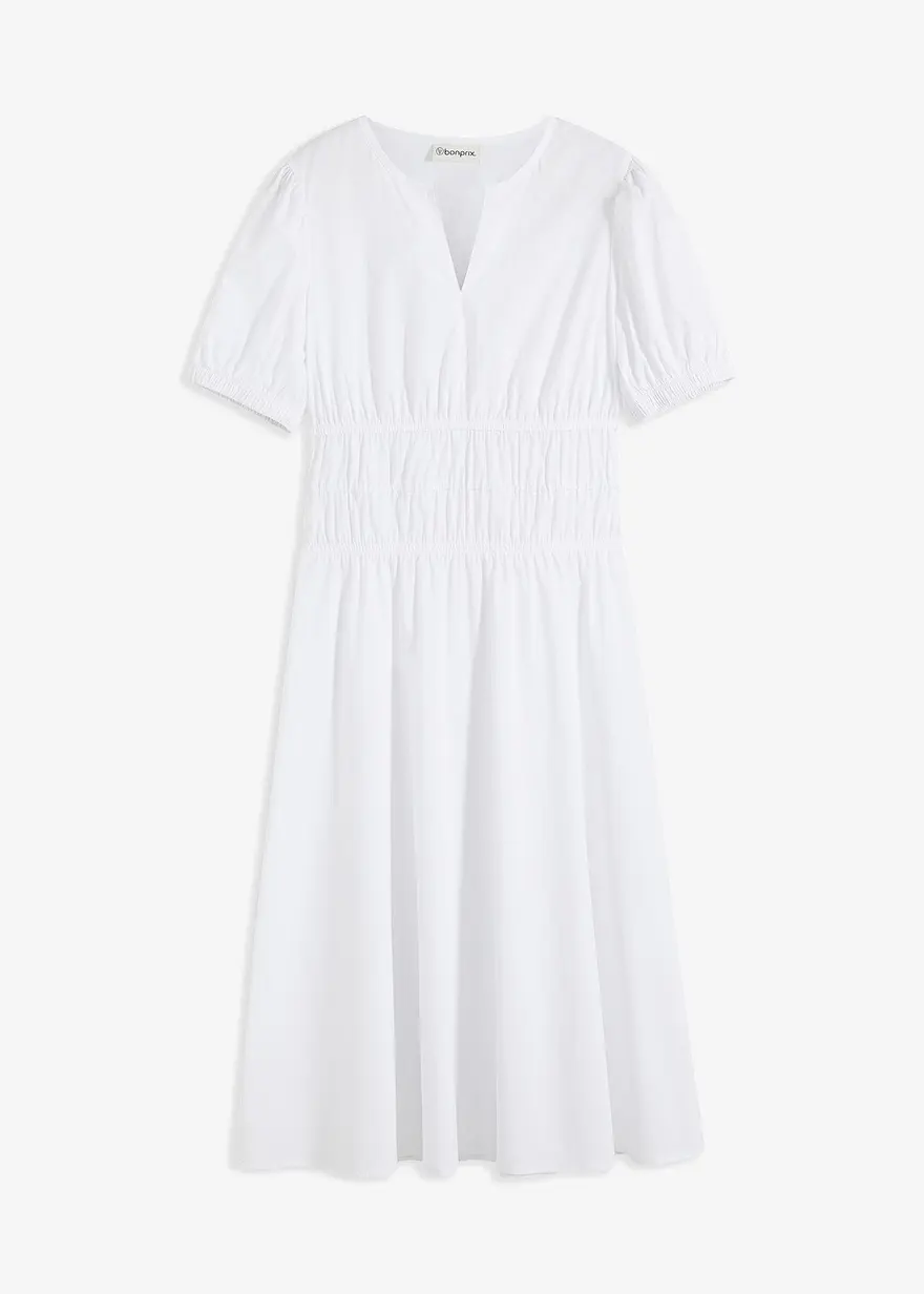 Midikleid mit elastischer Taille
