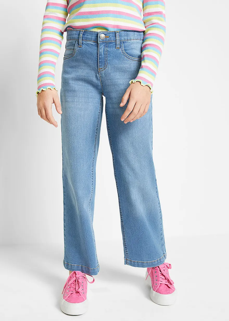 Wide-Leg-Jeans Mid Waist